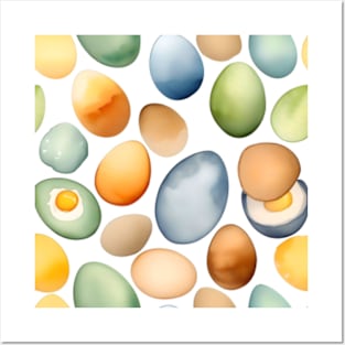 National Egg Month January - Watercolors Posters and Art